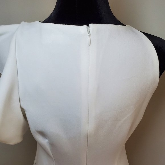 Lulus Dinah White One Shoulder Dress Sz M - Picture 3 of 17